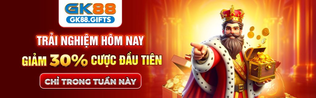 Trải nghiệm hôm nay giảm 30% cược đầu tiên